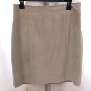 Danier Leather suede skirt